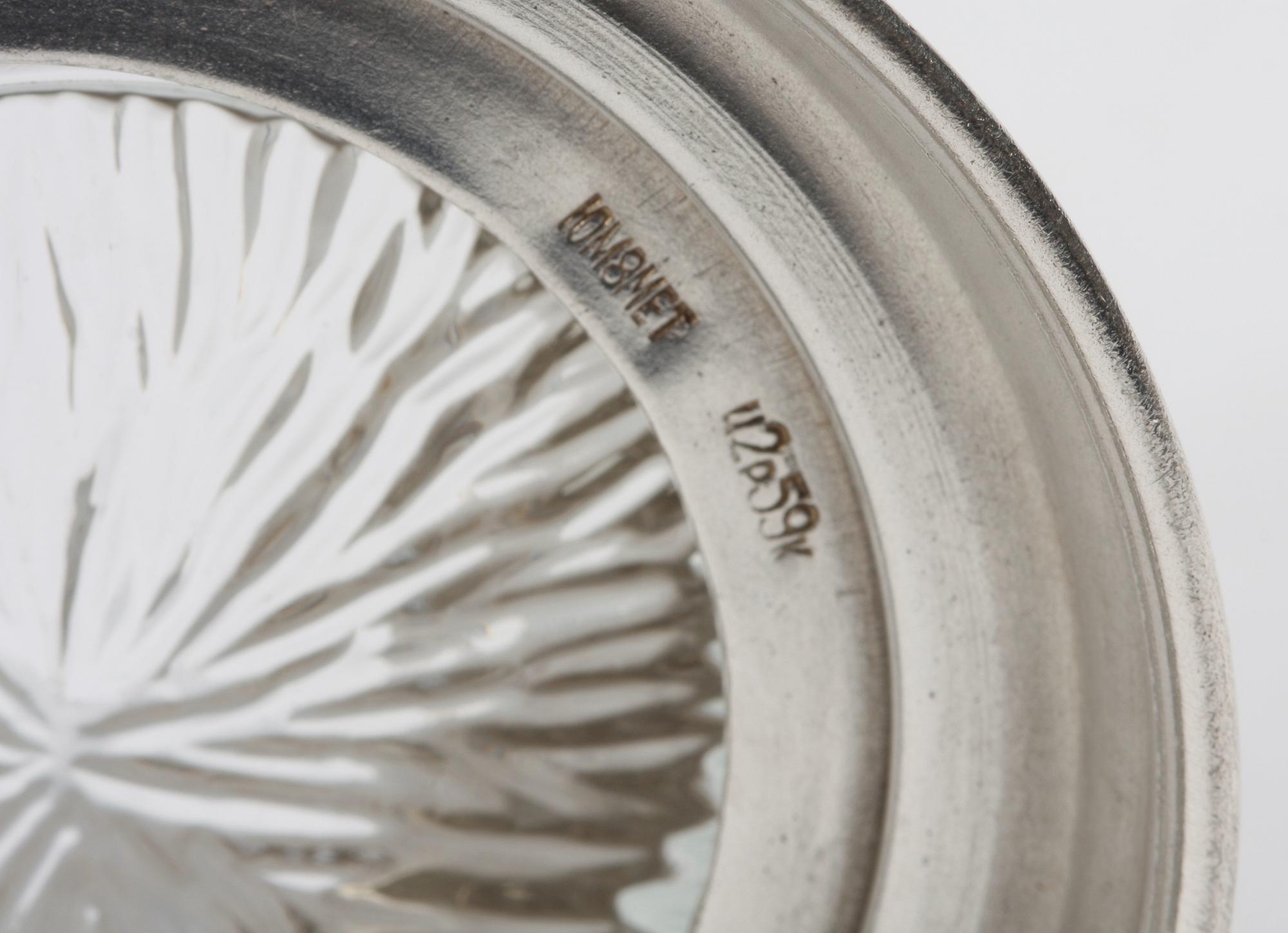 TEGLASHÅLLARE, 4 st, silver, Sovjetunionen, 1950-tal.