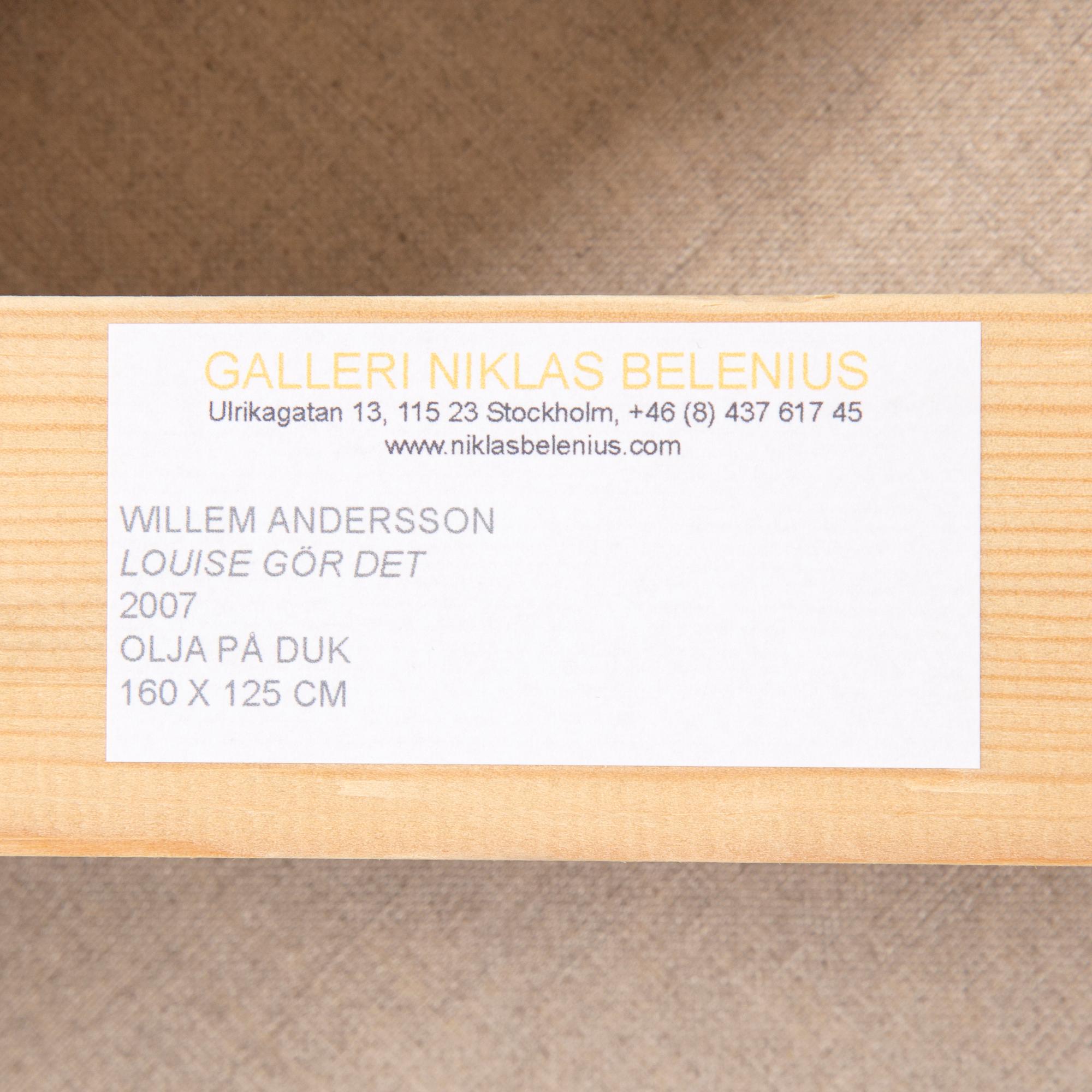 WILLEM ANDERSSON, olja på duk, signerad och daterad 2007.