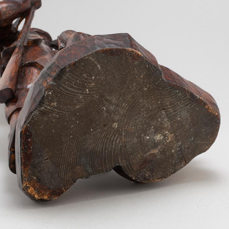 SKULPTUR, betsat trä, sydtyskland, 1900-tal.