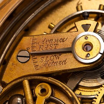 Nestor Delevaux, fickur, savonett, minutrepeter, kronograf, 62,5 mm.