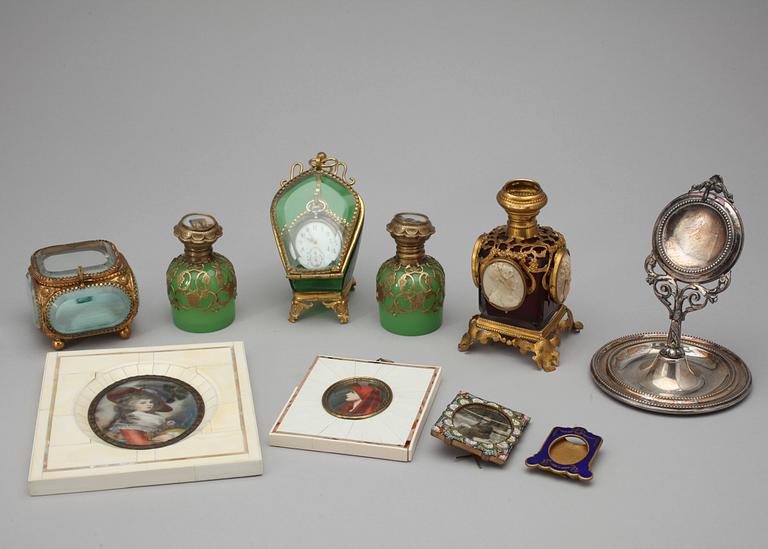 PARTI KURIOSA, 10 delar, bla Frankrike, sent 1800- tidigt 1900-tal.