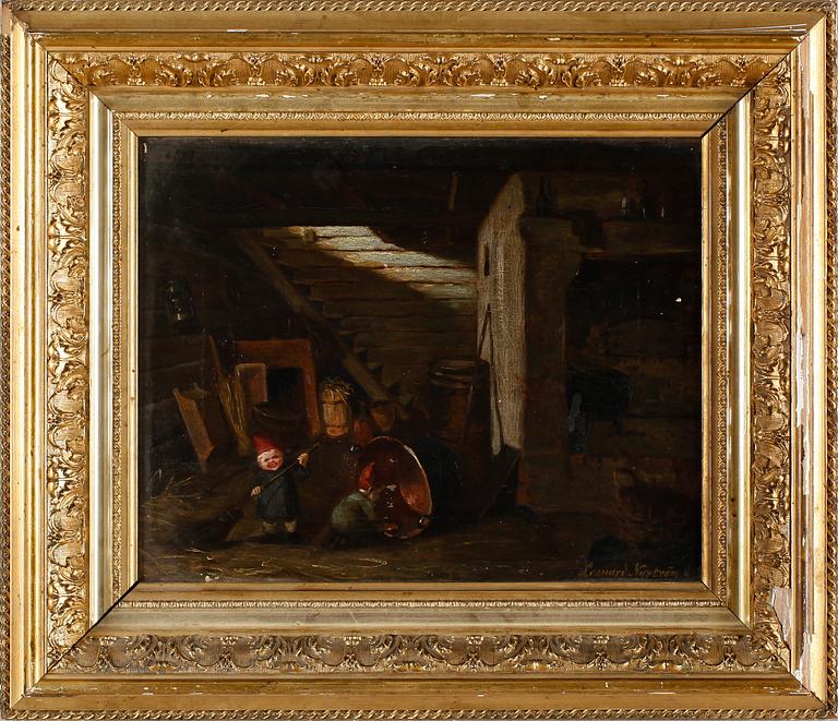 LEONARD NYSTRÖM, olja på duk, signerad.