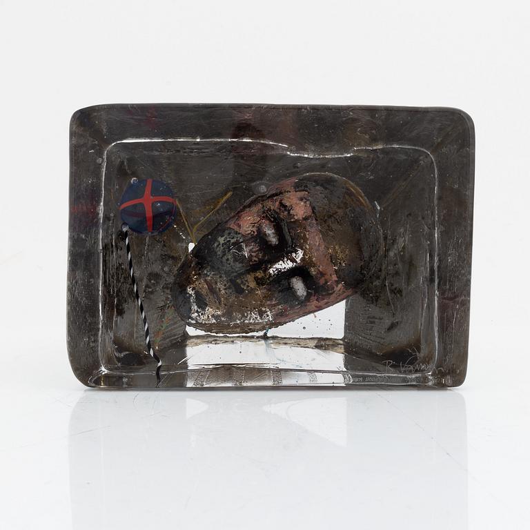 Bertil Vallien, a unique glass sculpture, Kosta Boda, Sweden.