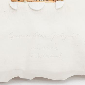 Gunvor Olin-Grönqvist, veistos, keramiikka, signeerattu Gunvor Olin-Grönqvist Arabia Finland.