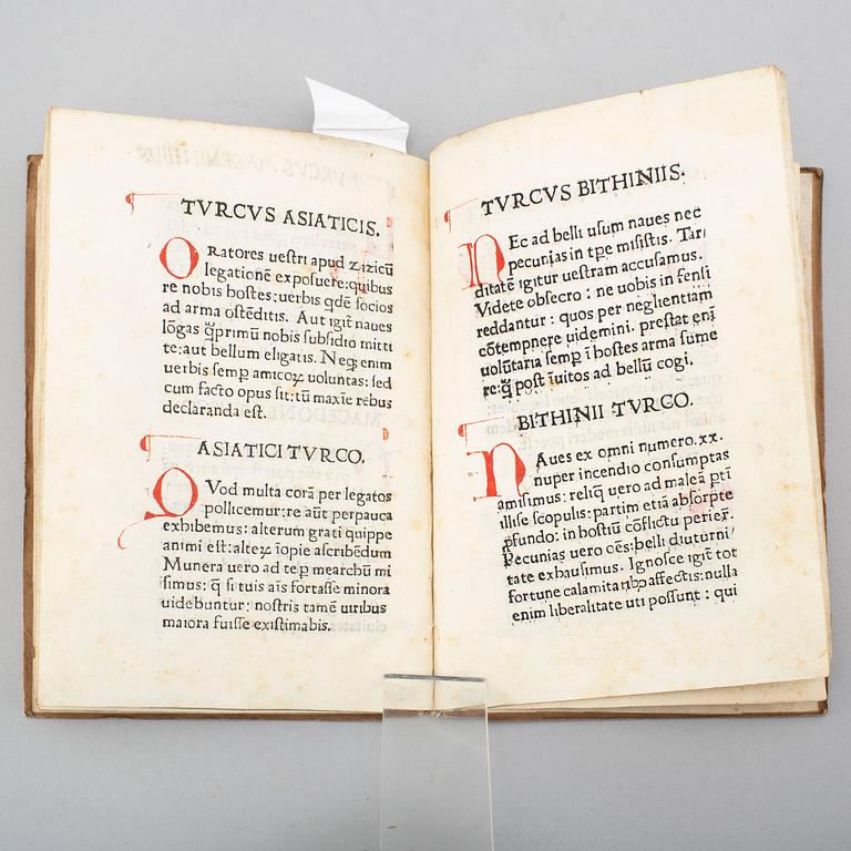 BOOK, Incunable, Rome 1473.