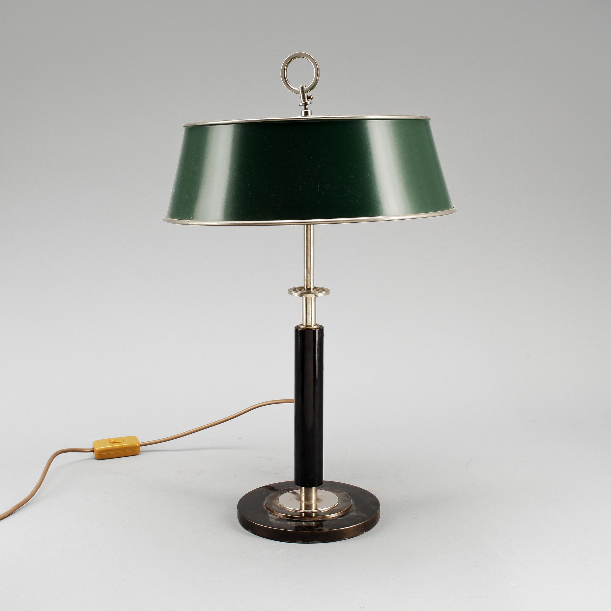 SKRIVBORDSLAMPA, 1900-talets första hälft.