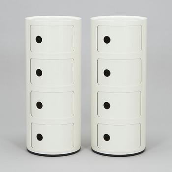 Anna Castelli Ferrieri, hurtsar, ett par, "Componibili 4", Kartell.