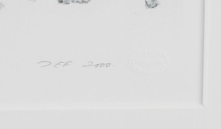 JOHN-E FRANZÉN, litografi, monogramsignerad och daterad 2000, numrerad special 4/5.
