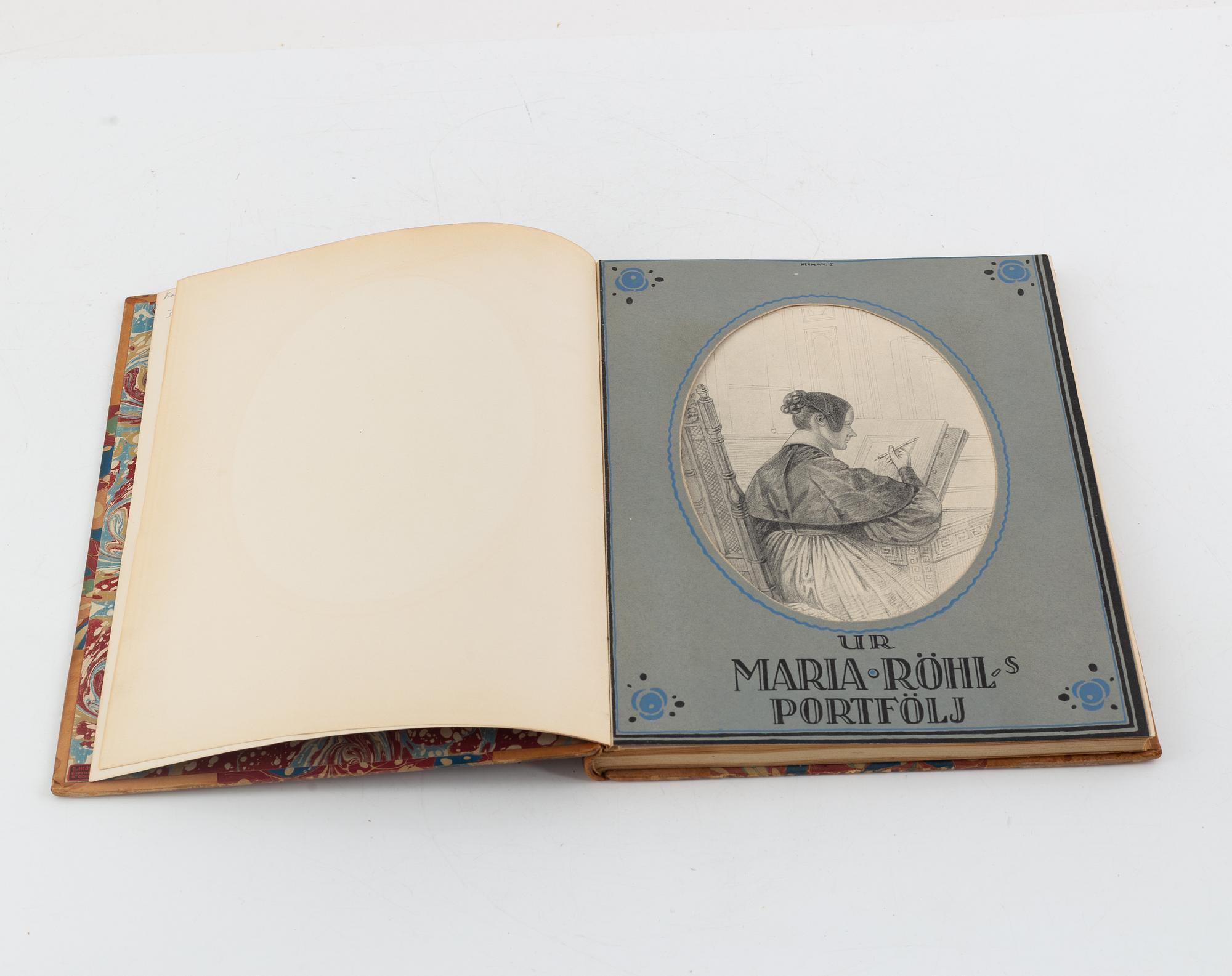 Maria Röhl, Women's Portraits, 2 pieces and a book.