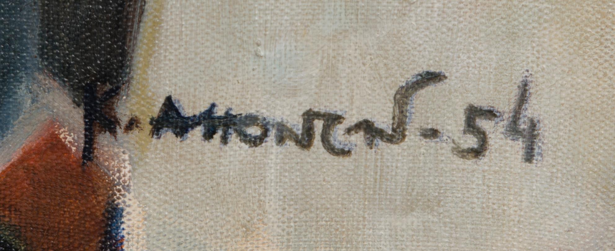 KOSTI AHONEN, oil on canvas, signed and dated -54.