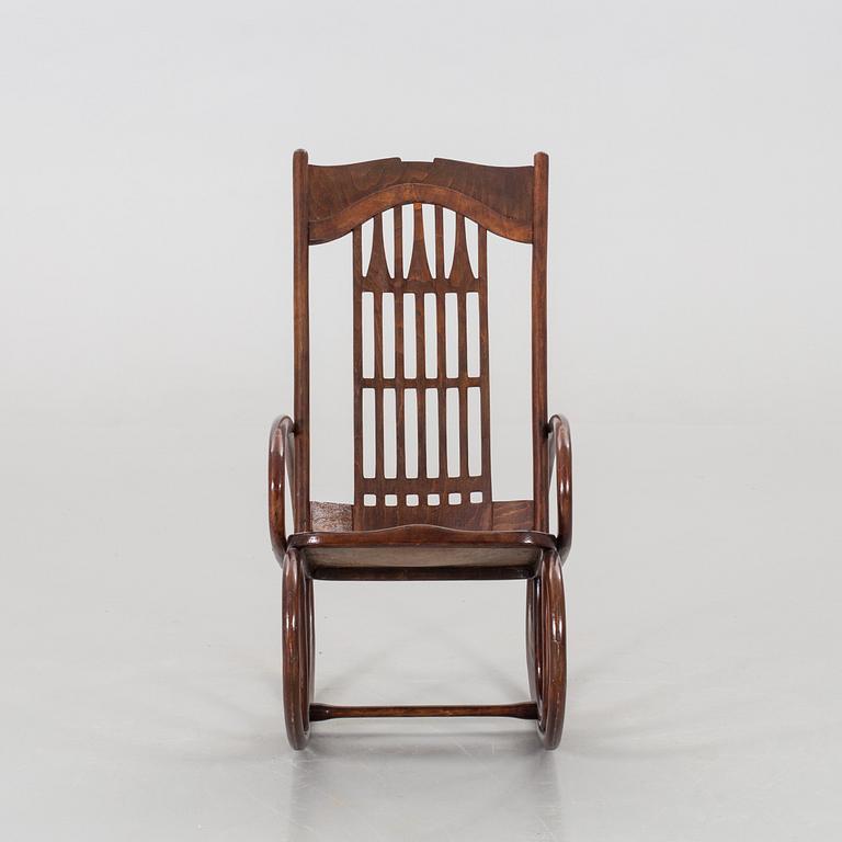 A ROCKING CHAIR, J&J Kohn early 20th century.