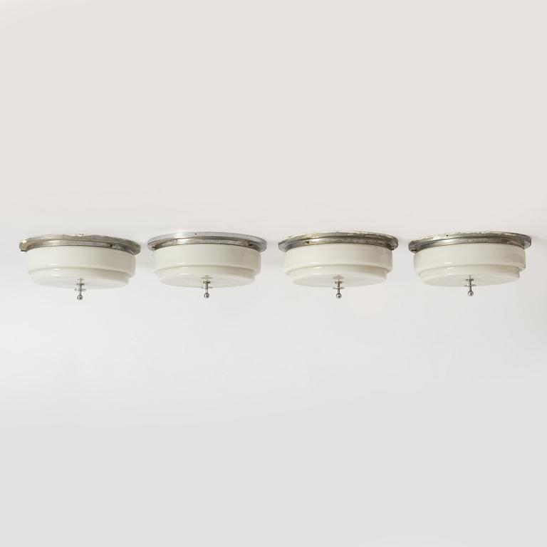 Ceiling lamps, 4 pcs, first half of the 20th century.