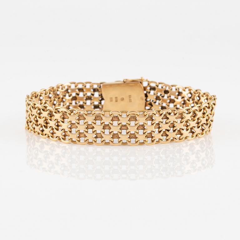 Bracelet 18K gold, X-link.