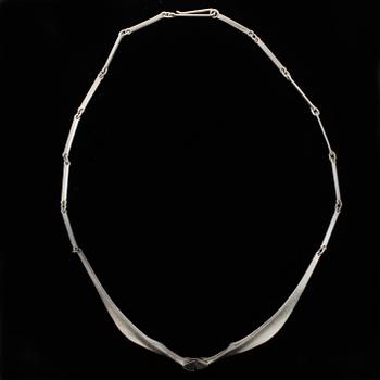 ARMBAND, RING, HALSBAND, silver Lapponia, Finland. 1980-tal.