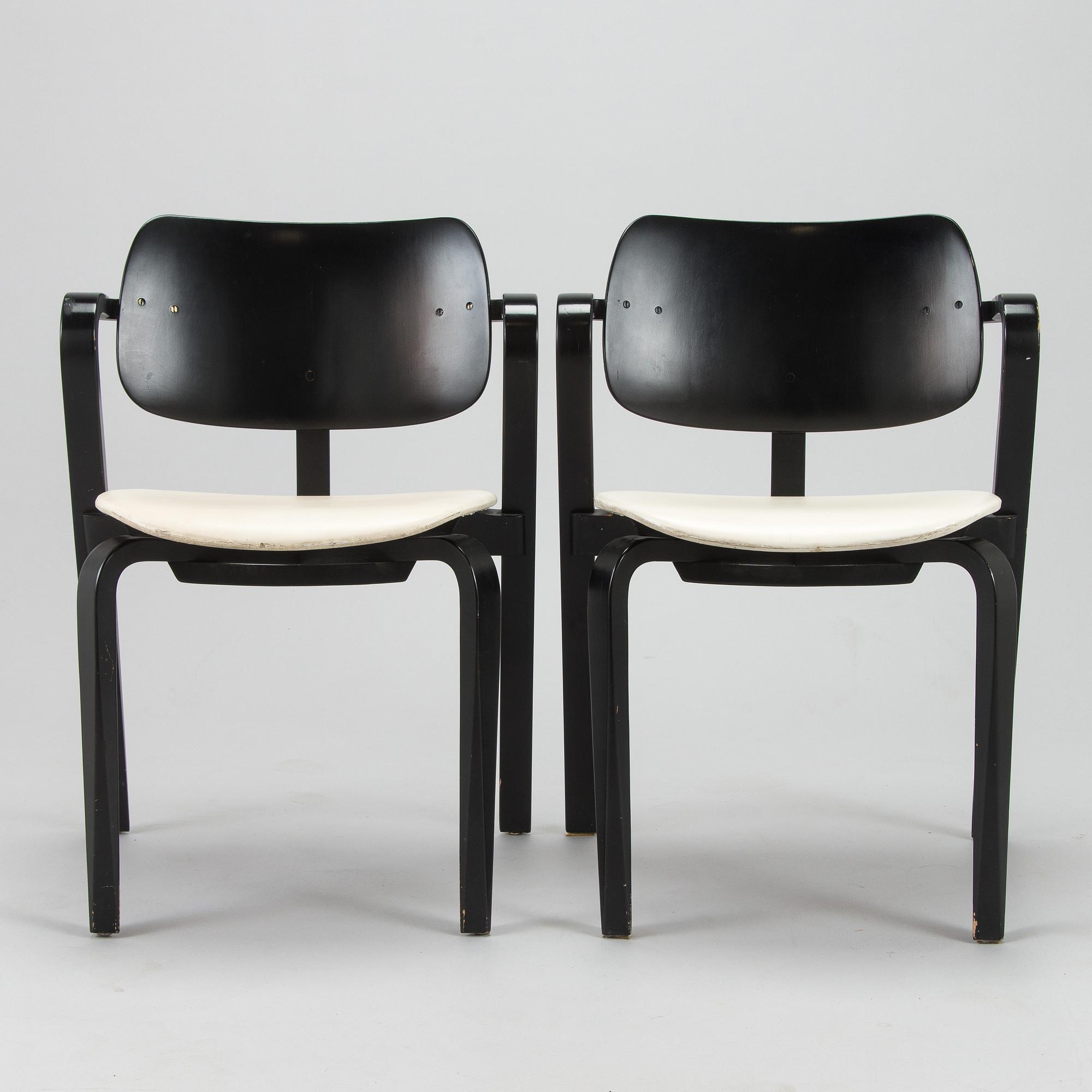 Ilmari Tapiovaara, a set of six 1960s 'Aslak' armchairs for Asko, Finland.