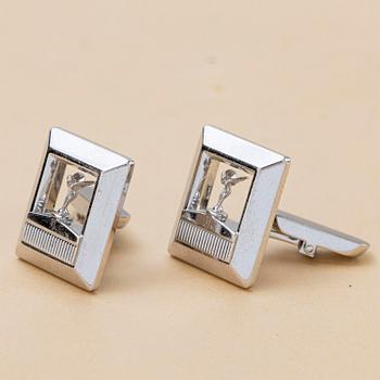 Corum, Spirit of Ecstasy, "Rolls Royce", "Radiator Watch & Cufflinks", "Jumbo", ca 1975.