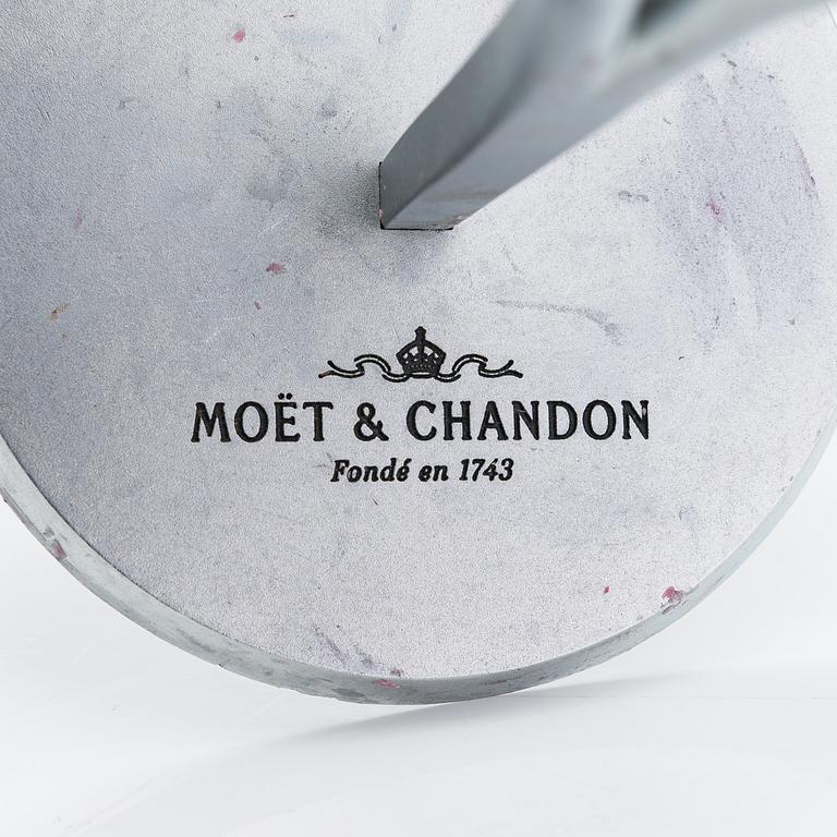 Philppe Di Méo, Candlesticks/ champagne glass holders, 4 pcs, Moët & Chandon.