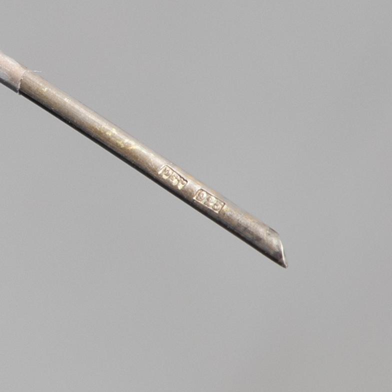 Cocktailpinnar, 28 st, silver, från Lod, Stockholm, 2000-tal.
