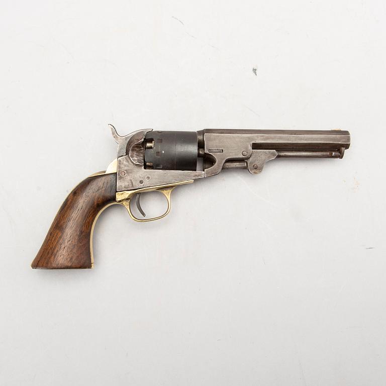 A Manhattan navy Percussion revolver in cal 36, 19th century mid / latter half.