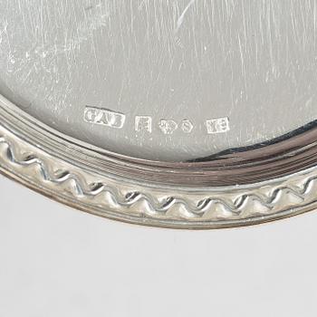 Coasters, 13 pcs, and cocktail sticks, 10 pcs, silver, Sweden, including GAB, Eskilstuna 1973.