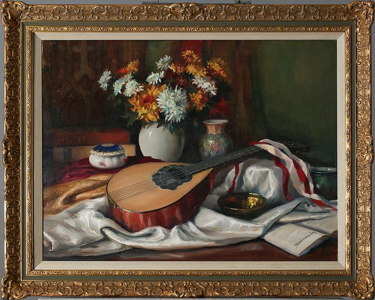 FERENC VARDEAK, olja på duk, signerad.