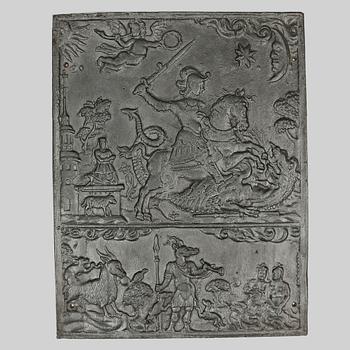 SÄTTUGNSPLATTA, gjutjärn, 1800-tal.