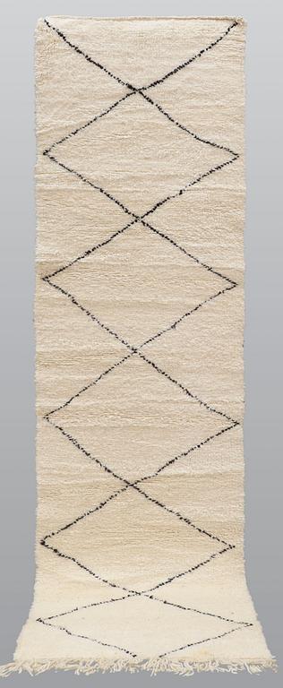 A runner, Morocco, ca 290 x 80 cm.