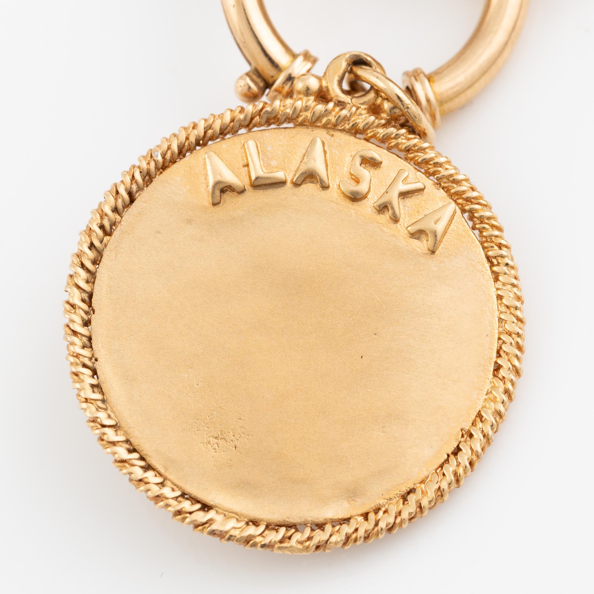 Hamilton, pocket watch, 14K gold with chain in 18K gold, 51 mm.