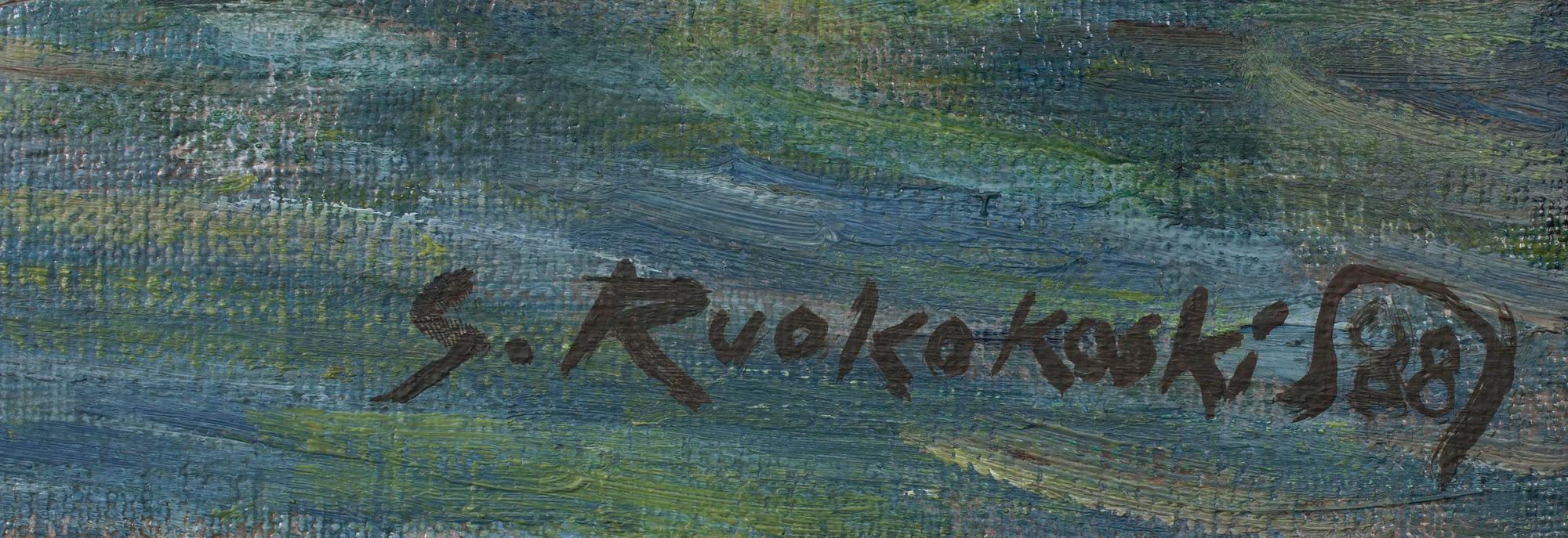 SIMO RUOKOKOSKI (FINLAND), olja på duk, sign. och dat. -88.