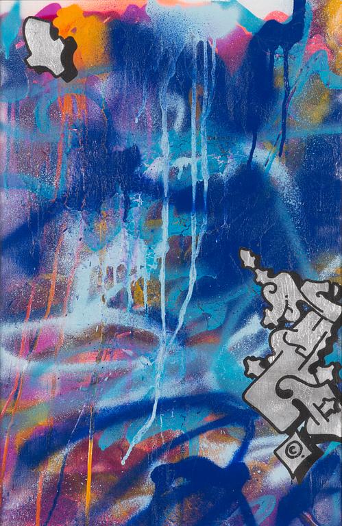 Magnus "NUG" Gustafsson, spray paint on canvas.