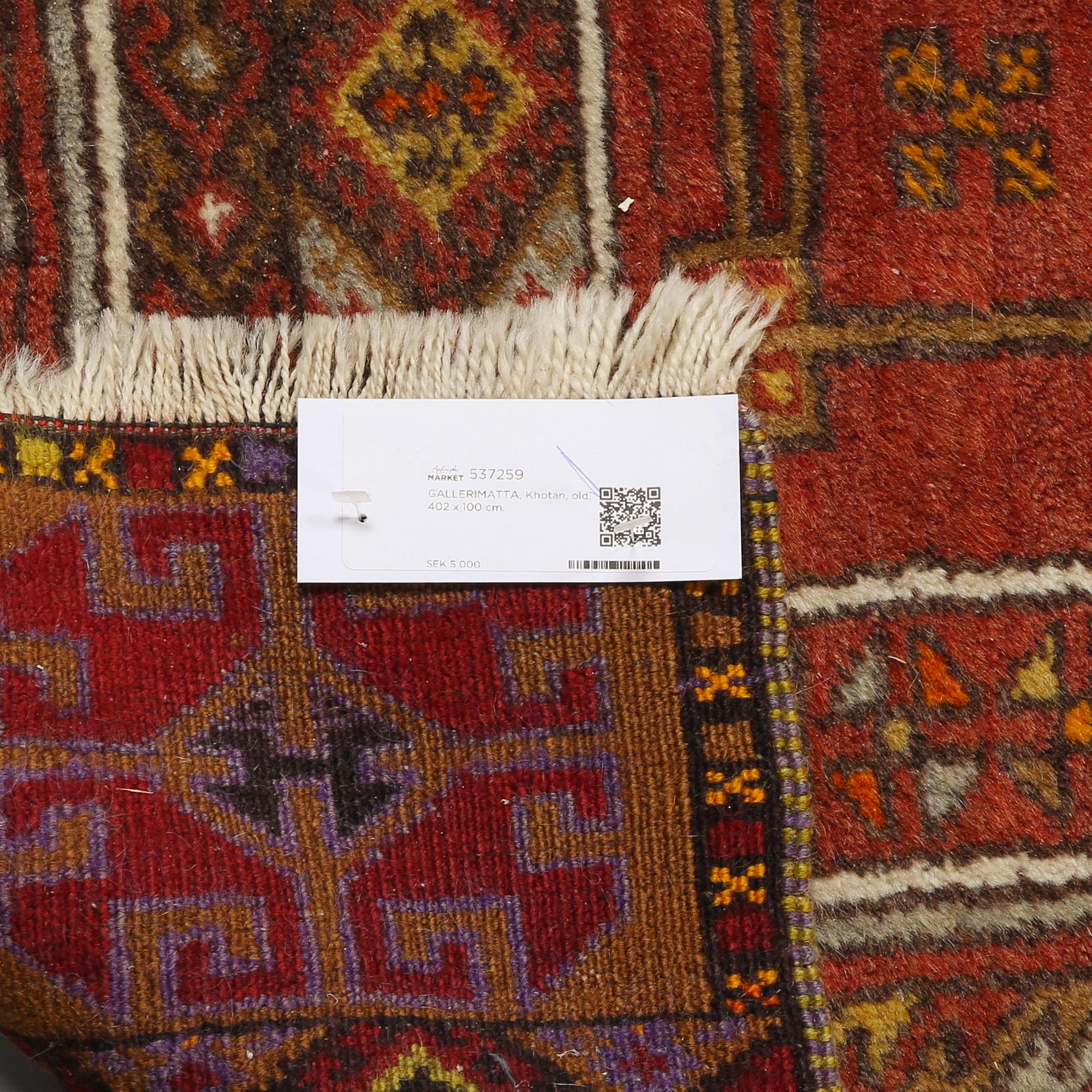 GALLERIMATTA, Turkiet, old, 402 x 100 cm.