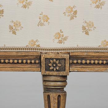 A Gustavian sofa by E. Öhrmark (master in Stockholm 1777-1813).