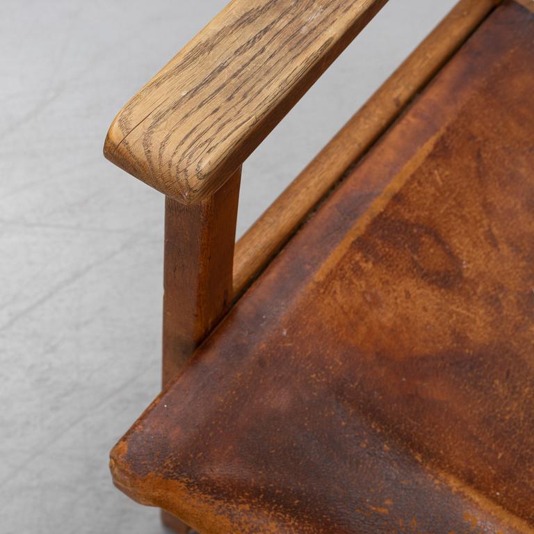 Carl Malmsten and Yngve Ekström, an oak 'Caryngo' easy chair, ESE-möbler, Vaggeryd, 1955.