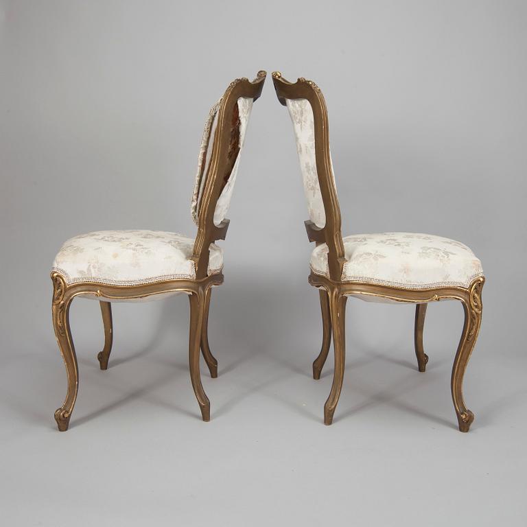 STOLAR, 3 st, rokokostil, sekelskiftet 1800/1900.
