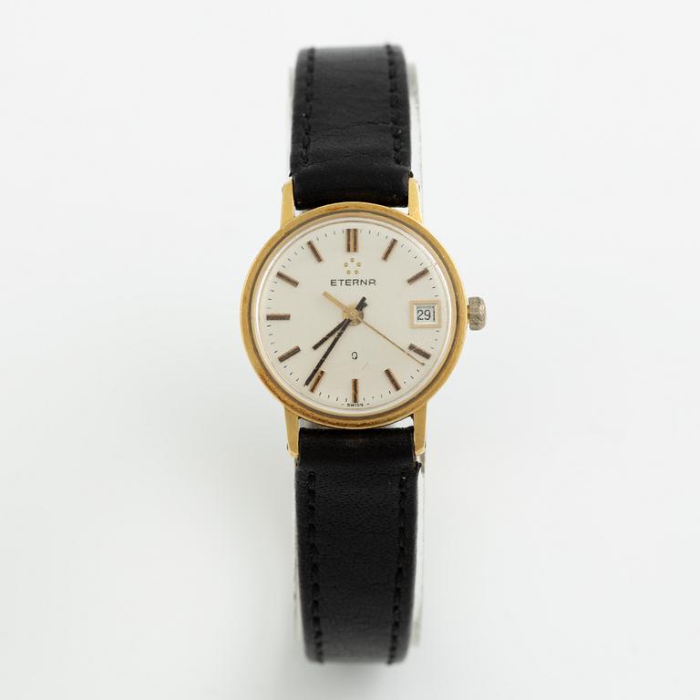 Eterna, Q, wristwatch, 22 mm.