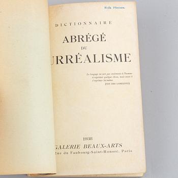 BOOK, "Dictionnaire Abrégé du Surréalisme", 1938.