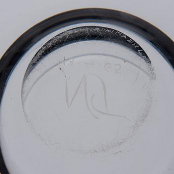 SKÅL, glas, signerad Aimo Okkolin Riihimäen Lasi Oy.