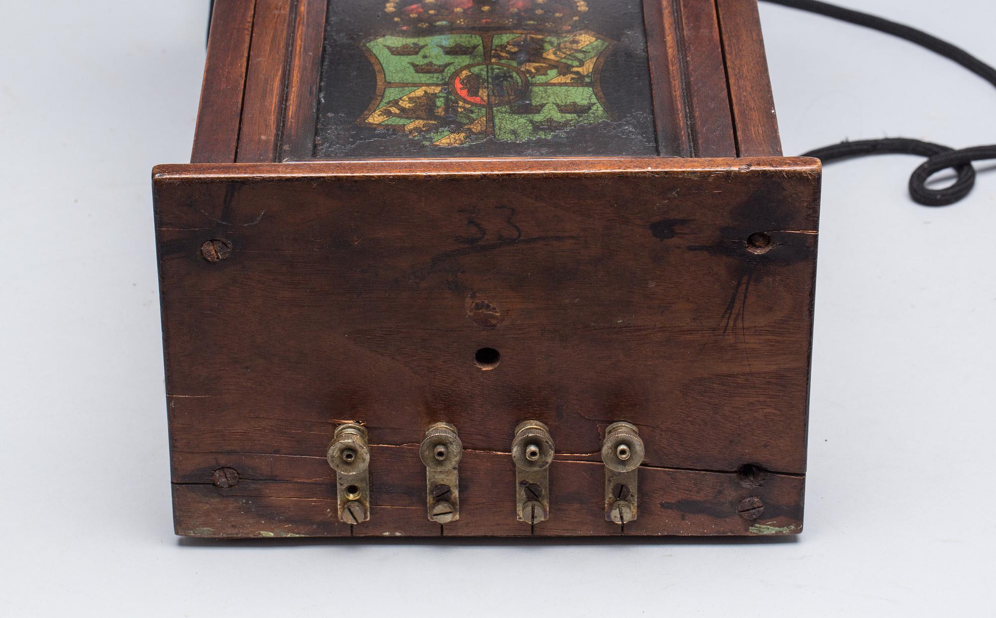 VÄGGTELEFON, Telegrafverkets Verkstad, Stockholm.