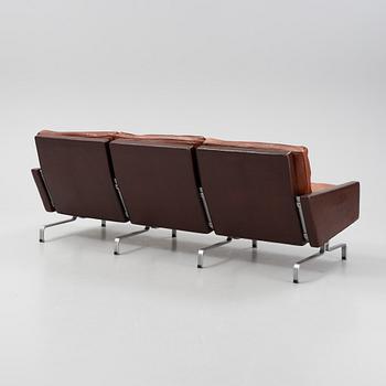 A PK-31-3 sofa by Poul Kjaerholm for E Kold Christensen.