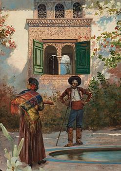 Hugo Birger, "Dansrepetition under Carnavaletid i Granada".