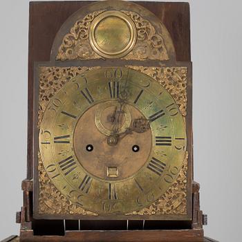 A WALNUT LONGCASE CLOCK, Benjamin Stretch, Bristol, 18th century.