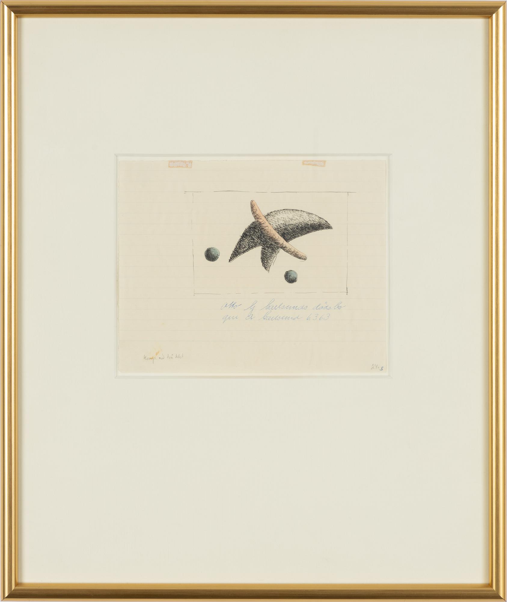 Otto G Carlsund, Composition with two balls.