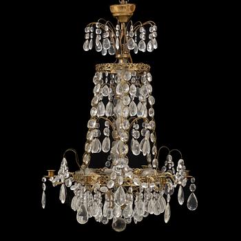 A Gustavian style chandelier, first half of the 20th Century.