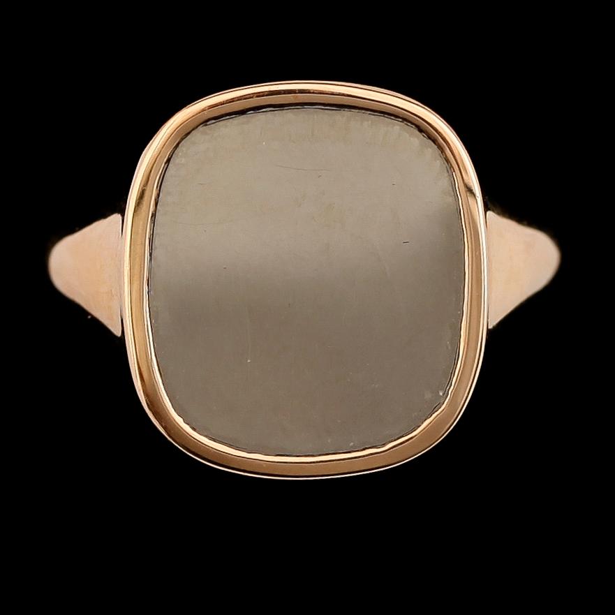 KLACKRING, 18 k guld. Vikt ca 5 gram.