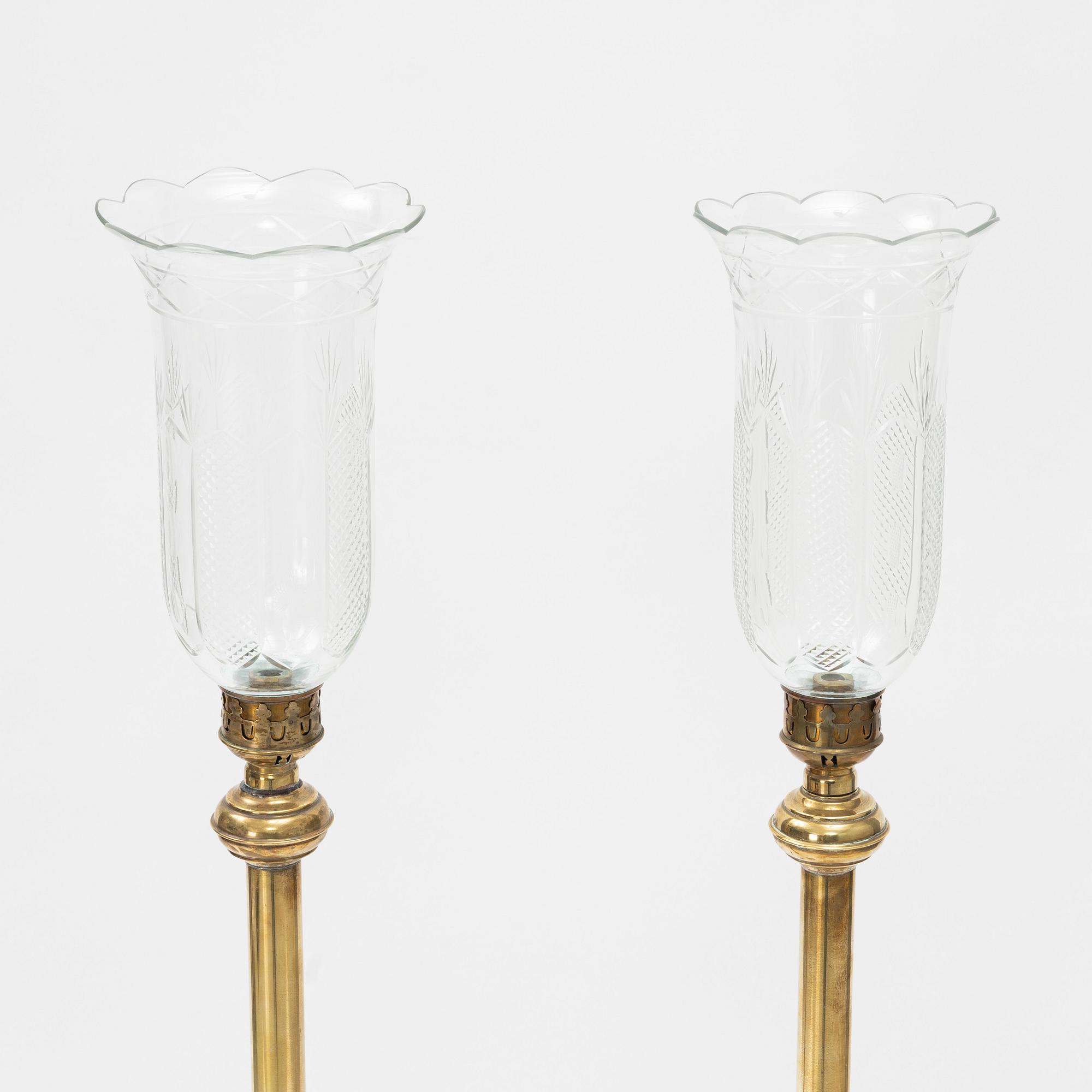 Stormlyktor, 2 st, 1900-talets början.