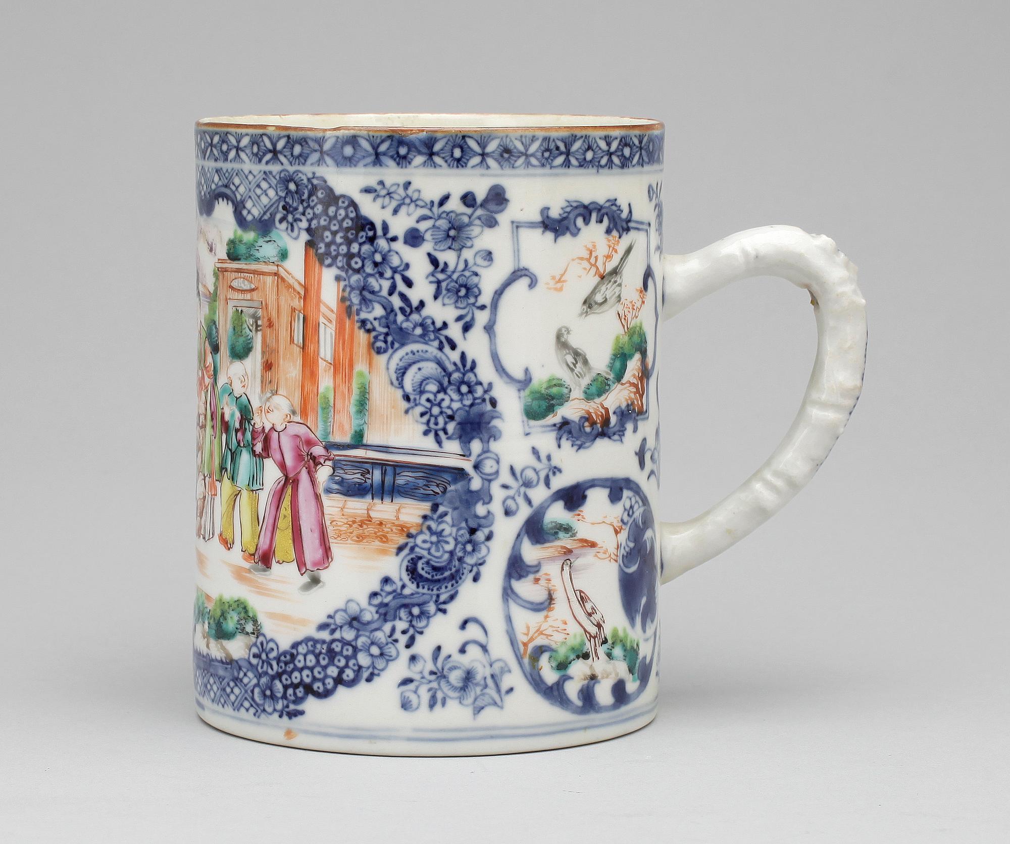 MUGG, porslin, Kina, 1700-tal.