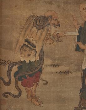 Kaikemono, akvarell och tusch på siden. Japan, Edo.