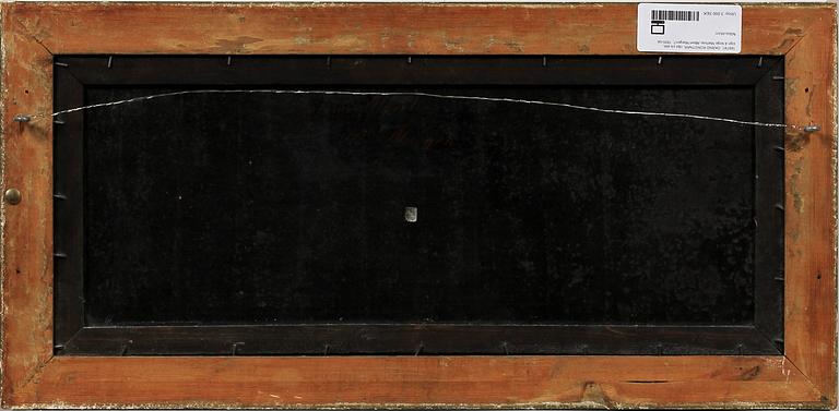 OKÄND KONSTNÄR, olja på plåt, sign a tergo Mathias Albert Margen?, 1800-tal.