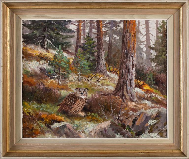 JOHANNES RAVN, olja, Signerad.