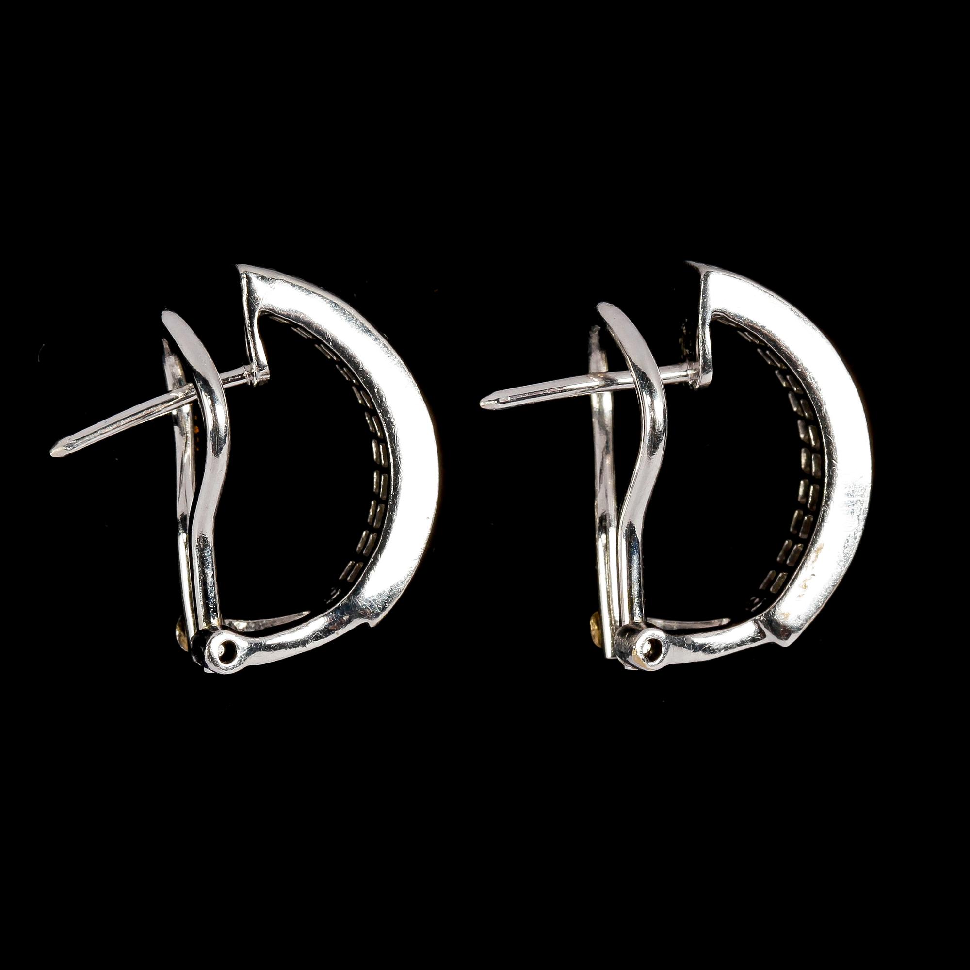 ÖRHÄNGEN, princesslipade diamanter, tot. ca 2.40 ct.
